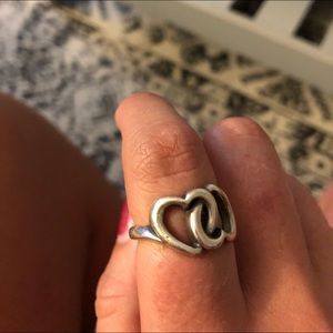 James Avery Double Heart Ring